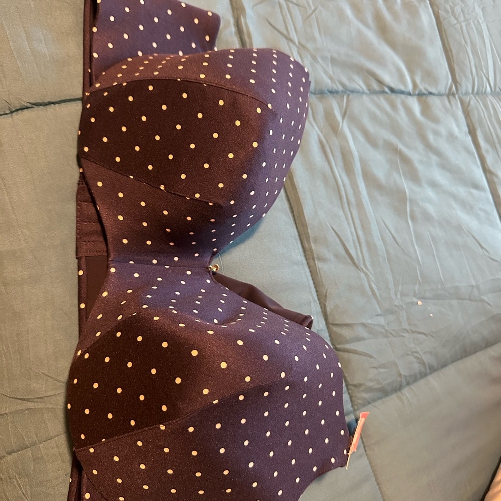 Cacique Polka Dot Balconette Bra